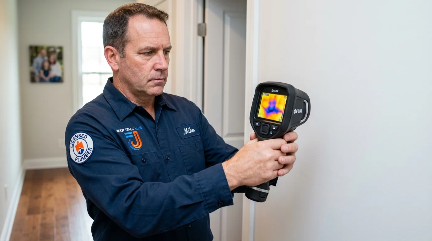 Thermal imaging leak detection by Johns Plumbing LLC in Southampton